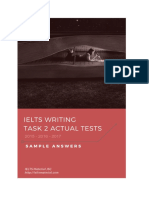 IELTS Writing Task 2 Actual Tests 2015 - 2016 - 2017 & Sample Answers