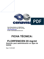 Ficha Tecnica Florfenicen 20 MG-ML