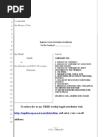 Sample California Complaint Against Landlord