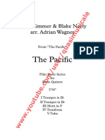 The Pacific" (Hans Zimmer & Blake Neely) Arr. Adrian Wagner - Brass Quintet (Sheet Music) Arrangement