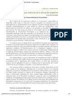 Etapas Históricas de La Educación Argentina Por Jorge María Ramallo