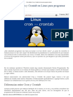 Cómo Utilizar Cron y Crontab en Linux para Programar Tareas