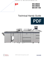 SHARP MX M850 Series Tech Handy Guide PDF