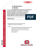 Acciones Reales y Posesorias Nuevo Código