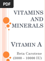 Vitamins AND Minerals