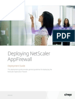 Deploying Netscaler Appfirewall: Deployment Guide