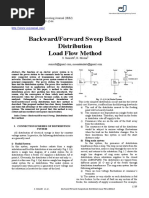 Backward - Forward Sweep Based Distribution Load Flow Method