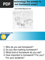 Homework and Technology by Shaun Wilden