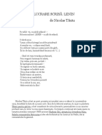 Lucrare Scrisă Lenin Nicolae Tăutu