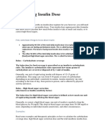 Calculating Insulin Dose