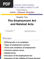 Chapter 2 - The Employment Act and Related Acts