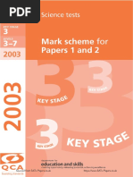 ks3 Science 2003 Marking Scheme PDF