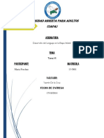 Bm-Tarea Vi Desarrollo Del Lenguaje en La Etapa Infantil-Maria Forchue