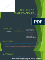 Planilla de Remuneraciones