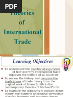 International Trade Theories