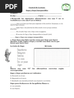 Prueba de Lectura Sapo y Sepo Inseparables PDF