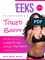 6 Weeks To Lean Legs A Toned Booty Free Ebook by Rachel Dillion Updated