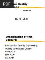 Software Quality Assurance: Dr. R. Mall