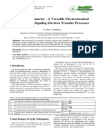 Cyclic Voltammetry - A Versatile Electrochemical