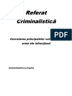 Referat Criminalistică