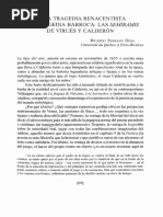 De La Tragedia Renacentista A La Tragedia Barroca Las Semiramis de Virues y Calderon