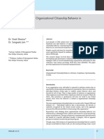 A Scale For Measuring Organizational Citizenship Behavior in Manufacturing Sector