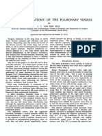 The Surgical Anatomy of The Pulmonary: Vessels