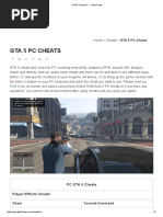 GTA 5 Cheats PC - Cheat Codes