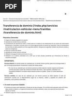 Agencia Metropolitana de Tránsito - Transferencia de Dominio