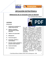 Planificacion Estrategica. Reflexiones de Un Consultor para Un Gerente-Ibarra Gallardo