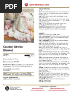 Free Pattern - Crochet Stroller Blanket LW1578