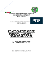 Pràctica Forensee de Derecho Laboral y Seguridad Social