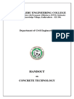 Concrete Technology Handout