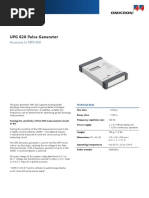 OMICRON UPG 620 Pulse Generator Datasheet