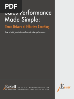 EcSell - Sales Performance Made Simple - Three Drivers of Effective Coaching