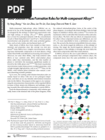 Solid-Solution Phase Formation Rules For Multi-Component Alloys