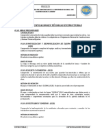 2.1. - Especificaciones Tecnicas - Estructuras