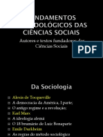 Fundamentos Metodológicos Das Ciências Sociais