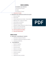 Transmittal TR-GCZ SLT-124 (Indice de Dossier de Calidad)