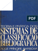 Teoria e Prática Dos Sistemas de Classificação Bibliográfica PDF