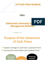 Statement of Cash Flow Analysis: Kathmandu University School of Management (KUSOM)