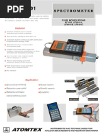 Spectrometer Spectrometer: Features Features