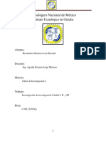 Taller de Investigacion I Unidad I, II, III