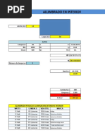 Calculo de Alumbrado en Interiores - Metdo de Lumenes Aula e 403