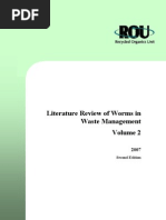 Literature Review of Worms in Waste Management: Volume 2