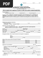 Residential Lease Application: Each Occupant and Co-Applicant 18 Years or Older Must Submit A Separate Application