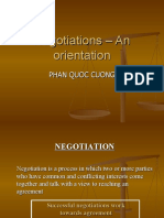 Negotiations - An Orientation