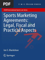 (ASSER International Sports Law Series) Ian S. Blackshaw (Auth.) - Sports Marketing Agreements - Legal, Fiscal and Practical Aspects-T.M.C. Asser Press (2012)