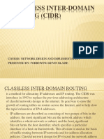 Classless Inter-Domain Routing (Cidr)