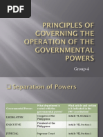 Principles of Governing The Operation of The Governmental